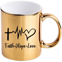 Cana auriu metalizat, Faith, Hope, Love